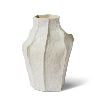 Textured vase on a white background