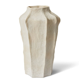 Textured vase on a white background