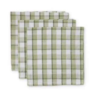 Maldon Green Check Napkin Set 4
