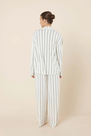 Harlow Bamboo Striped PJ Set Ivory