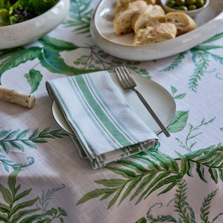 Fern Green/Blue Stripe Napkin (Set 4)