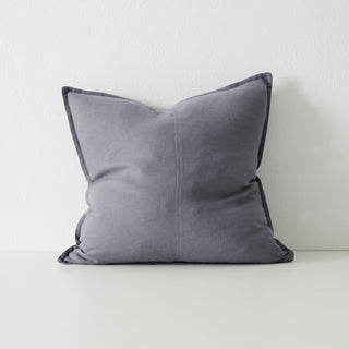 Gray pillow on a white background