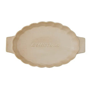 Toscana Oval Ceramic Baker Natural