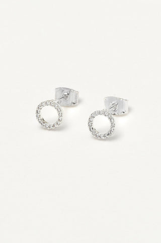 CZ Circle Earrings