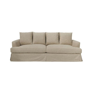 Beige sofa on a white background