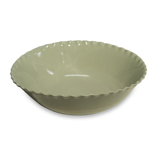 Cleo Wavy Sage Speckle Large Bowl