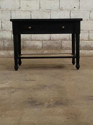 Ava Cane Side Table Black