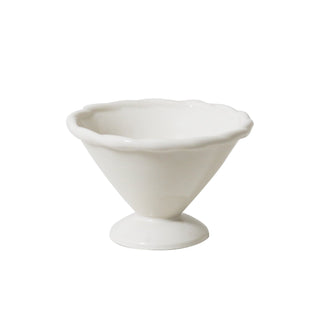 White ceramic bowl on a white background