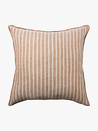 Ava Stripe Toffee Cushion