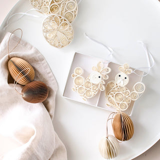 Quilling Hen & Rooster Duo
