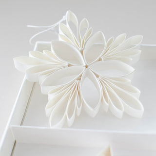 White floral arrangement on a white background