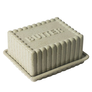 Large Butter DIsh in Peppercorn