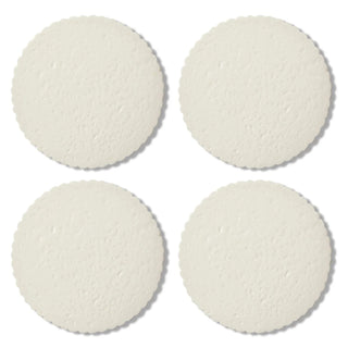 Coaster Ceramic Scallop Set Of 4