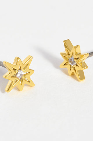 North Star CZ Stud Earrings