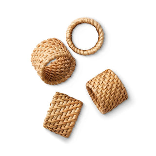 Kai Rattan Napkin Rings (set of 4)