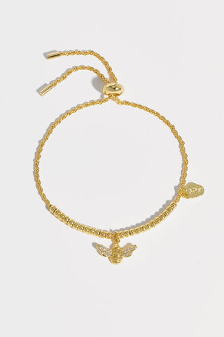 Estella Bartlett CZ Bee Charm Amelia Bracelet