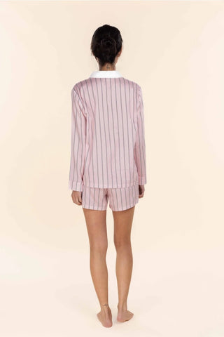 Birdie Long Sleeve Short PJ Set - Pink