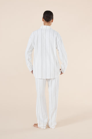 Amelie Pyjama Ivory Stripe