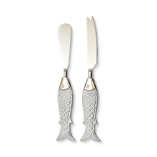 Seychelles Silver Fish Cheese Knife (set of 2)