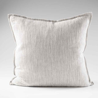 Myra Cushion - Slate/White Stripe