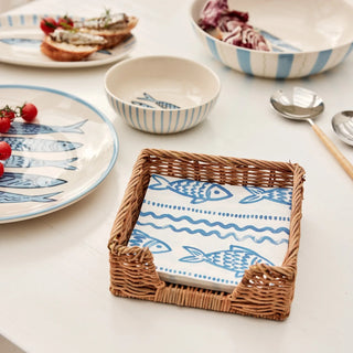 Positano Blue Paper Napkin Set