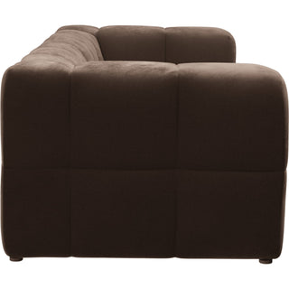 Brown sectional sofa on a white background