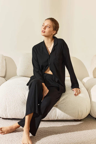 Emilia Ribbed Lounge PJ Set