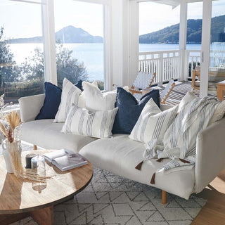Rock Pool Linen Cushion