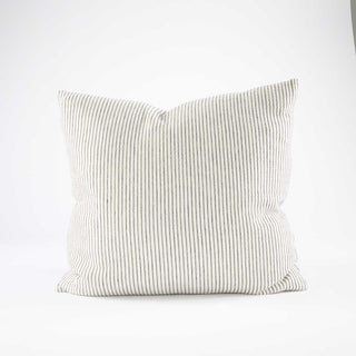 Striped pillow on a white background