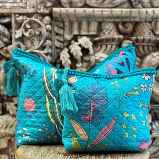 Protea Print Make Up Bag