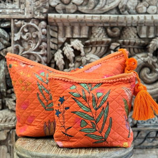 Protea Print Make Up Bag