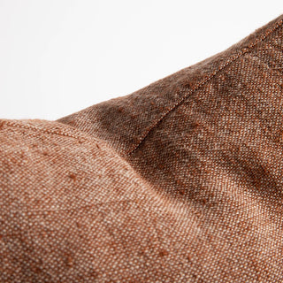 Close-up of brown fabric texture