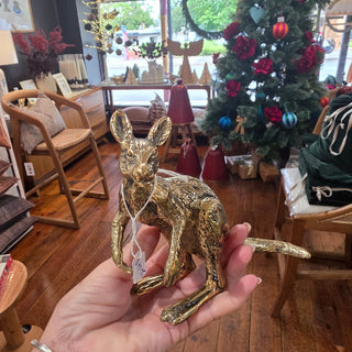 Brass Crouching Kangaroo