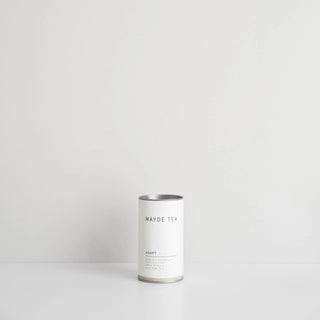Mayde Tea canister on a white background