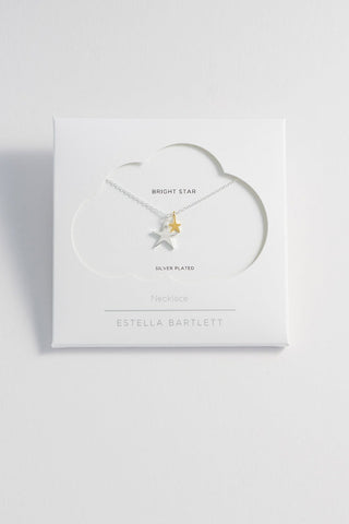 Estella Bartlett Double Hand Drawn Star Necklace