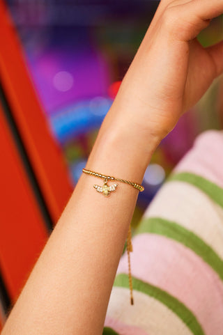 Estella Bartlett CZ Bee Charm Amelia Bracelet