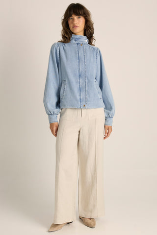 Lila Denim Bubble Jacket
