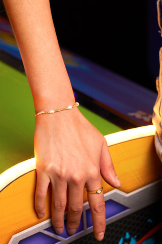 Estella Bartlett Pearl Station Bracelet
