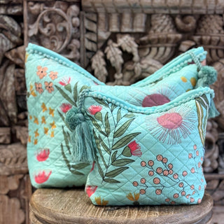 Protea Print Make Up Bag