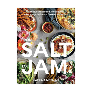 Book cover of 'From Salt to Jam' with food images and text.