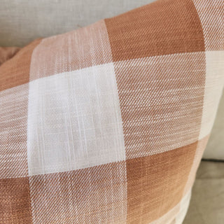 Bungalow Plaid Linen Cotton Cushion