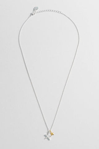 Estella Bartlett Double Hand Drawn Star Necklace