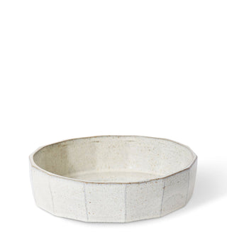 White ceramic bowl on a white background