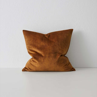 Brown pillow on a white background