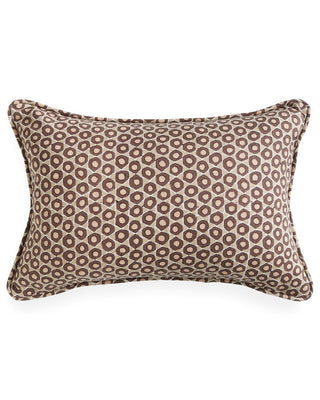 Patterned pillow on a white background