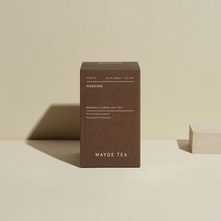 Mayde Tea box labeled 'Adapt' on a beige background