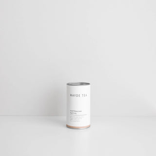 Mayde Tea Australian Native canister on a white background
