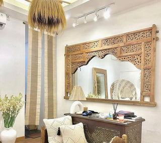 Antique Wall Mirror Natural