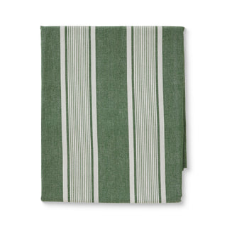 Avery Spruce Green Stripe Tablecloth