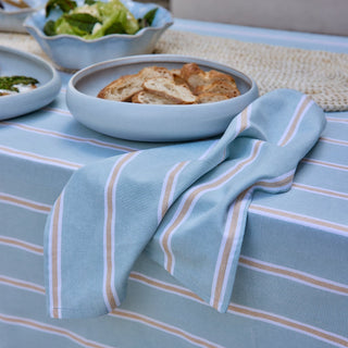 Kiama Blue Stripe Napkin Set 4